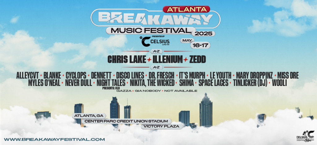 BREAKAWAY FESTIVAL ATLANTA 2025 LINEUP_1200x550